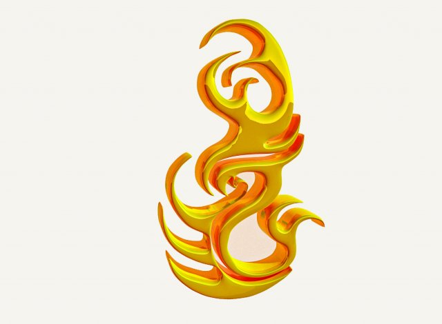 dragon ornament 3D Modell .c4d .max .obj .3ds .fbx .stl .blend