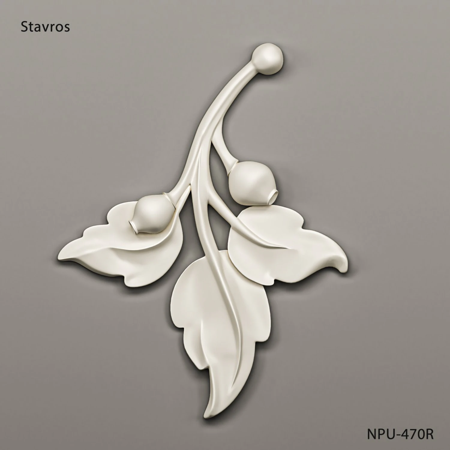 Stavros decor Poliueretan NPU-470R 3D Model .c4d .max .obj .3ds .fbx .stl .blend 