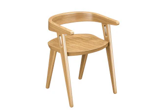 Chaise Minimaliste En Bois De Domohomo Modèle 3D