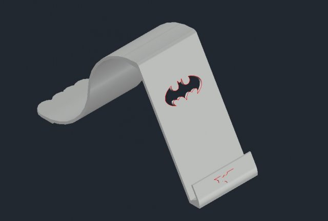 batman phone stand 3Dプリントモデル .c4d .max .obj .3ds .fbx .stl .blend