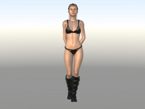 beautiful girl 3D-Modell