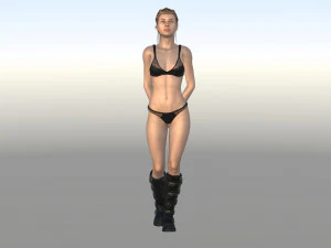 garota linda Modelo 3D