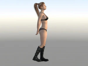 beautiful girl 3D Model
