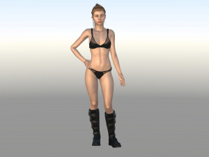 beautiful girl Modelo 3D