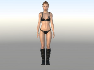 beautiful girl Modelo 3D
