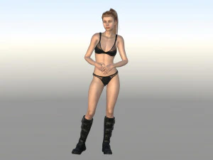 beautiful girl 3D Model