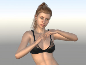 beautiful girl Modelo 3D