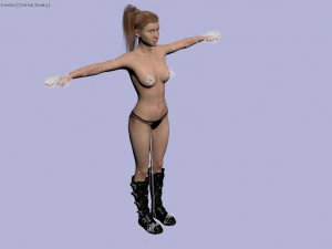 beautiful girl 3D Model