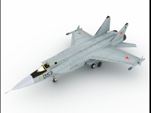 combat fighter mig 31 Modelo 3D