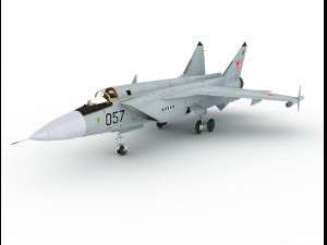 combat fighter mig 31 Modello 3D