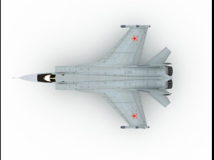 combat fighter mig 31 Modello 3D
