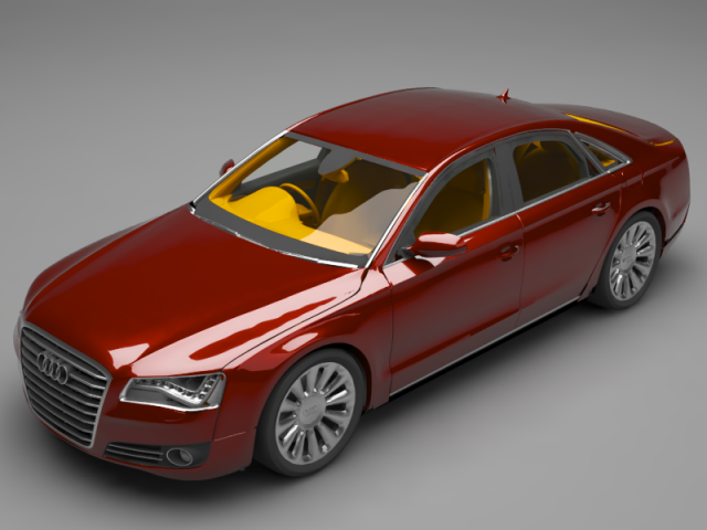 audi a8 3Dモデル .c4d .max .obj .3ds .fbx .stl .blend 