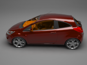 sedan car Model 3D
