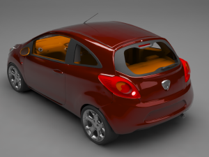 sedan car Model 3D