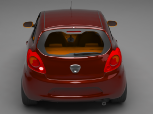 sedan car Model 3D