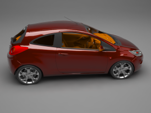 sedan car Model 3D