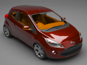 sedan car Model 3D