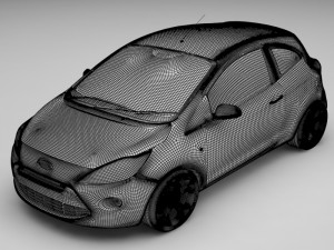 sedan car Model 3D