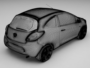 sedan car Model 3D