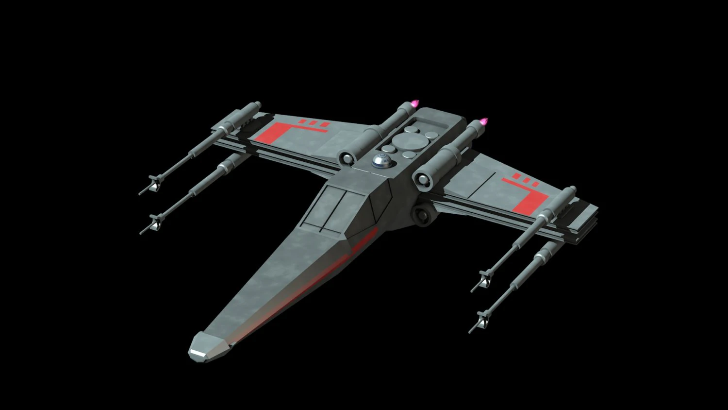 starfighter model 3D Model .c4d .max .obj .3ds .fbx .stl .blend