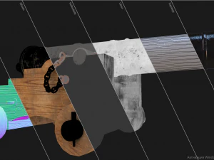 historical cannon with the coat of arms of russia 3D Model
