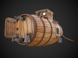the first russian submarine Modelo 3D
