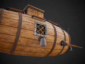 the first russian submarine 3D Model