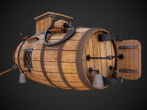 the first russian submarine Modelo 3D