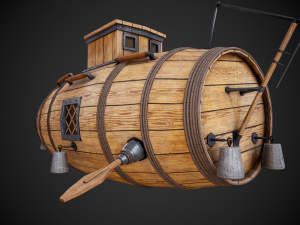 the first russian submarine Modelo 3D