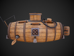the first russian submarine Modelo 3D