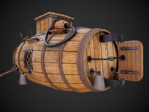 the first russian submarine Modelo 3D