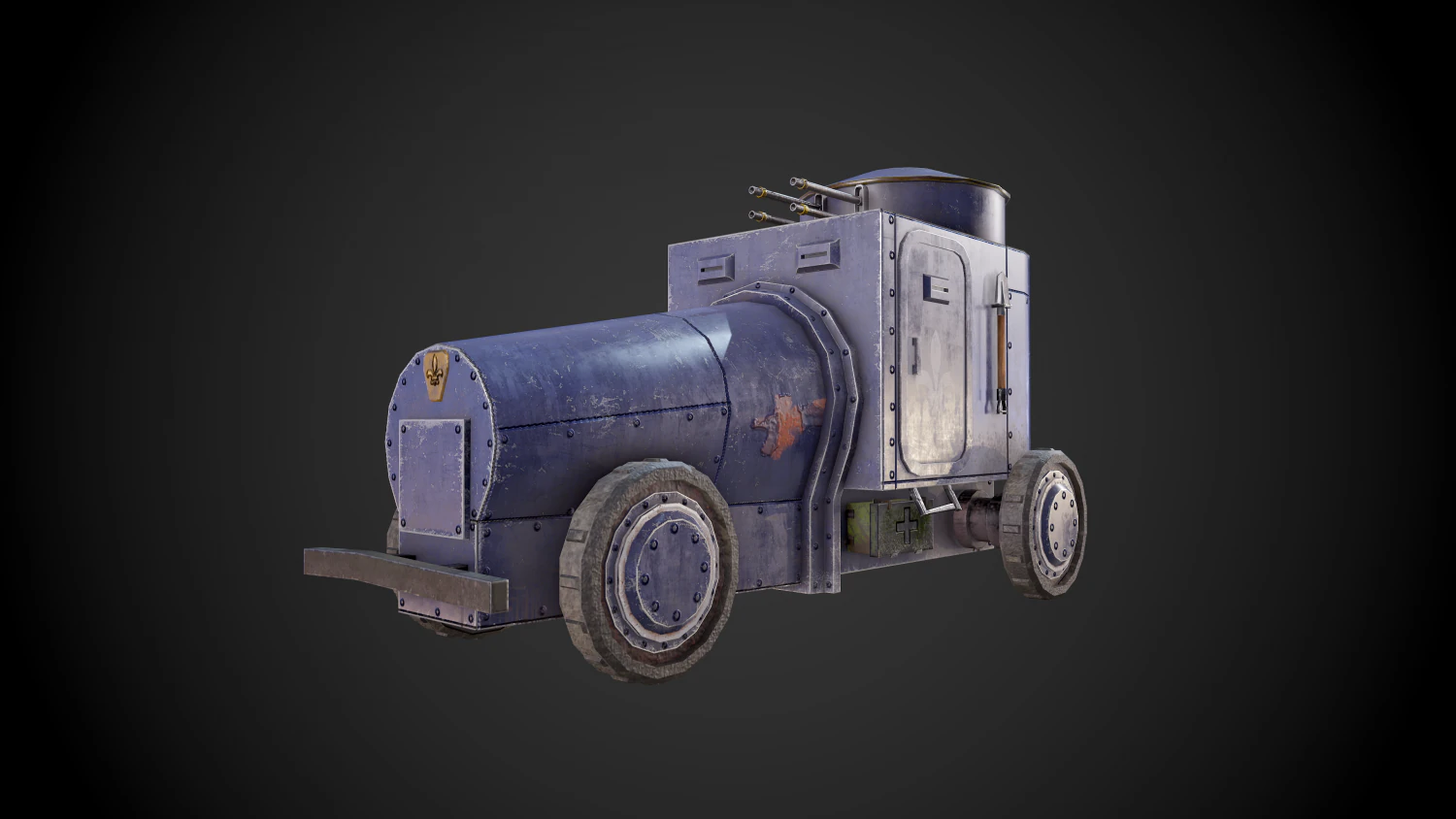 military assistance car 3D Model .c4d .max .obj .3ds .fbx .stl .blend 
