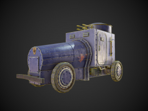 military assistance car 3D Model