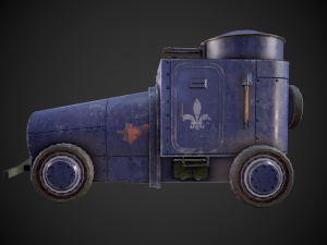 military assistance car 3D Model