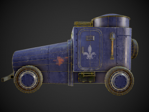 military assistance car 3D Model