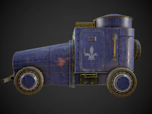 military assistance car 3D Model