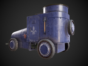 military assistance car 3D Model