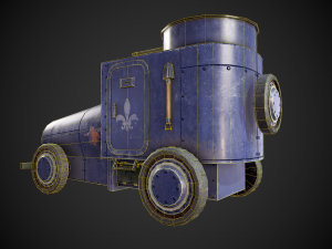 military assistance car 3D Model