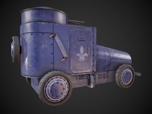 military assistance car 3D Model