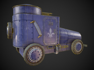 military assistance car 3D Model