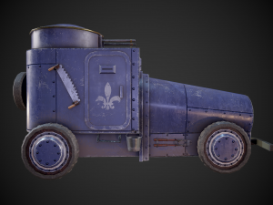 military assistance car 3D Model