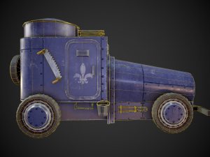 military assistance car 3D Model