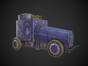 military assistance car 3D Model