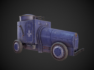 military assistance car 3D Model