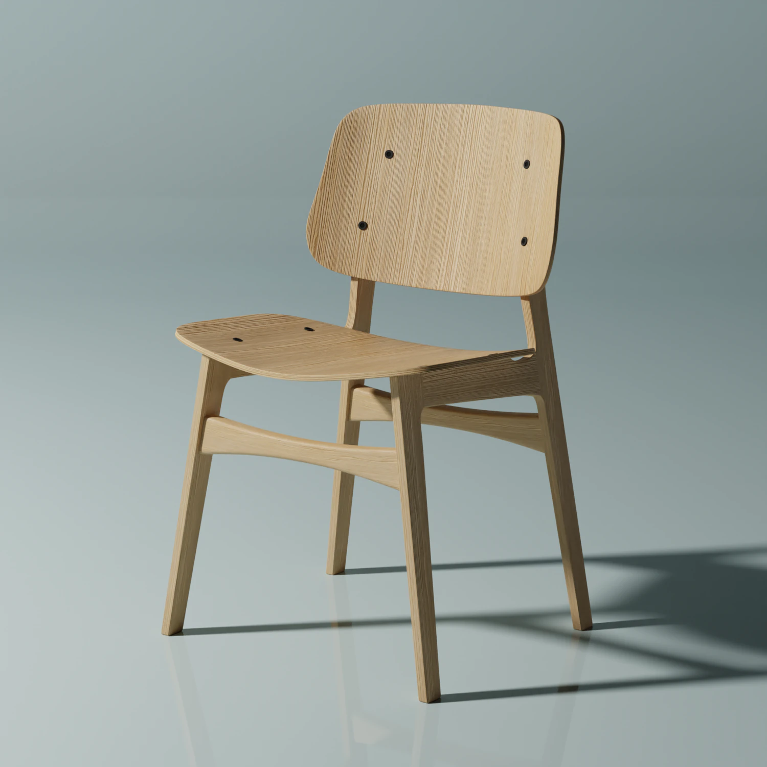 wooden chair 3D Model .c4d .max .obj .3ds .fbx .stl .blend 