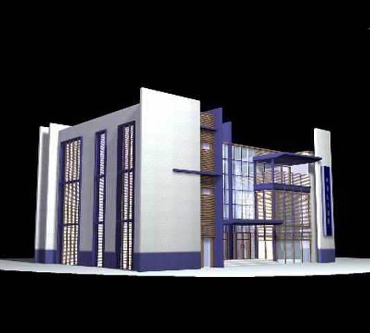 a building Modèle 3D .c4d .max .obj .3ds .fbx .stl .blend 