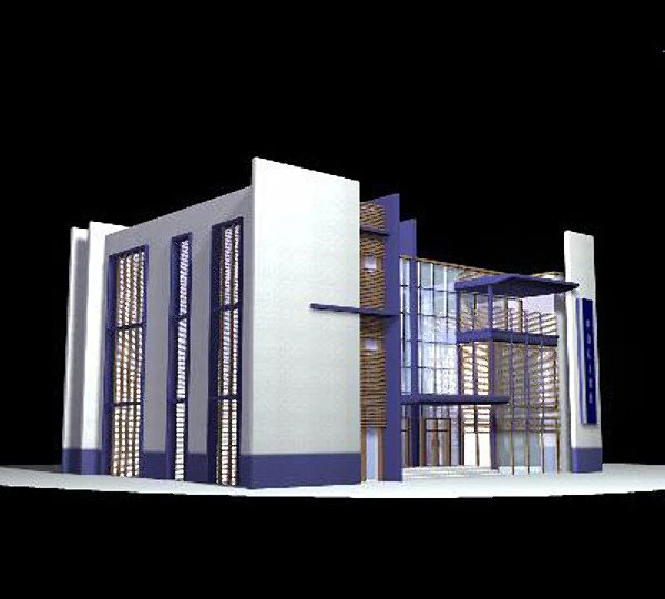 a building 3D Model .c4d .max .obj .3ds .fbx .stl .blend 