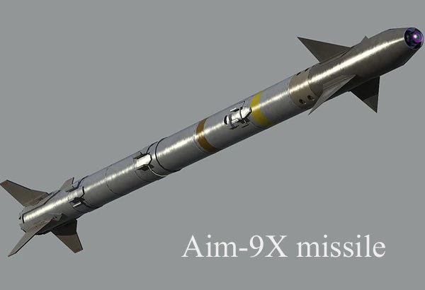missile Aim-9x Modello 3D .c4d .max .obj .3ds .fbx .stl .blend 