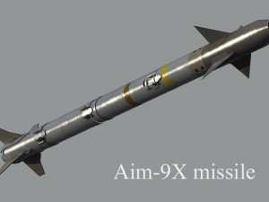 aim-9x missile Modèle 3D