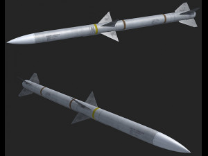 aim-120 missile 3D Модель